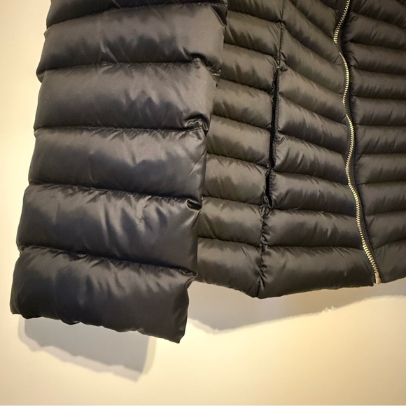 Kate Spade Black Quilted Puffer Ultra Lightweight Down Puffer Hooded Jacket - Picture 5 of 11